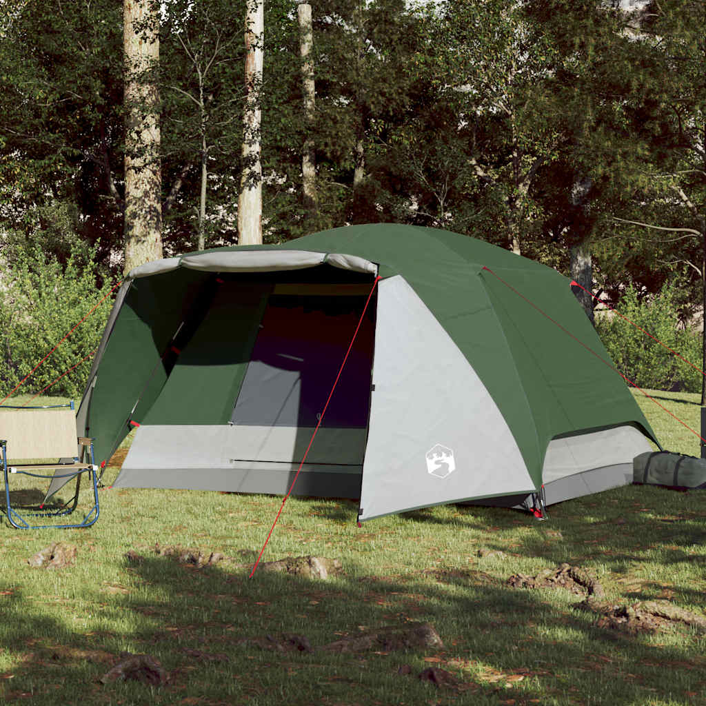 Vidaxx family tent with awning, 6-person, waterproof, green