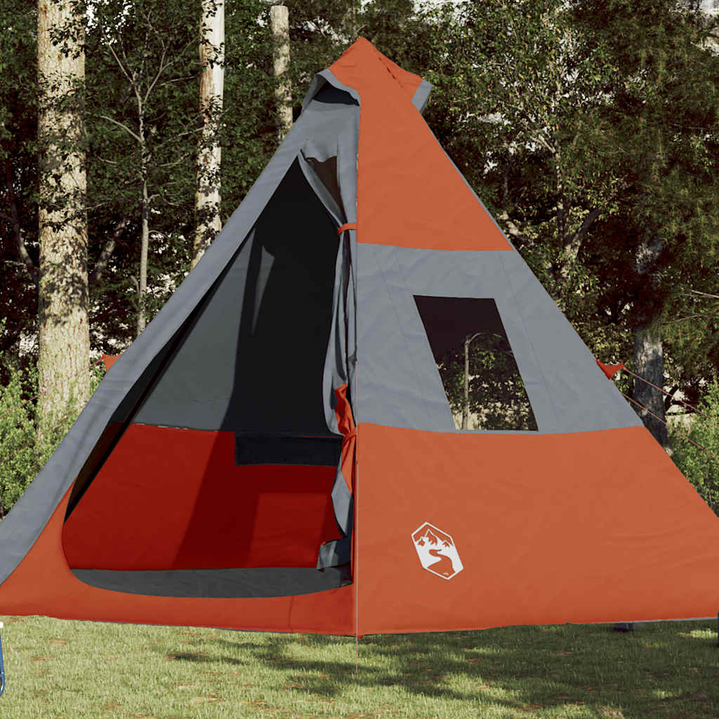VidaXL tipi tent 7-person waterproof orange