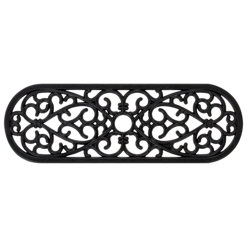 Esteras de escalera de Vidaxl 5 ST 25x75 cm de goma