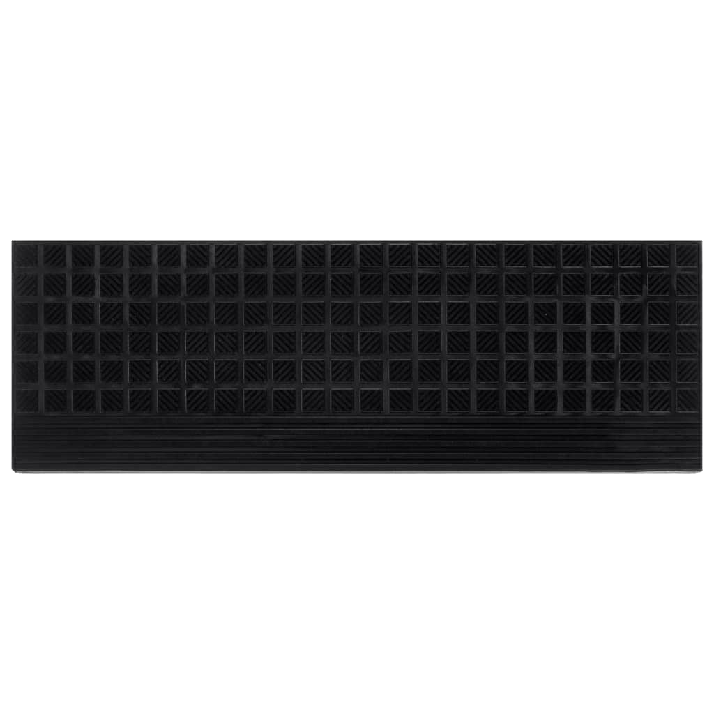 Esteras de escalera de Vidaxl 5 ST 25x75 cm de goma