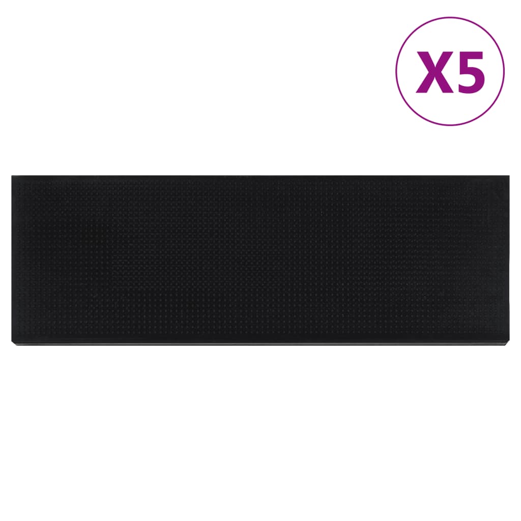 Vidaxx stair mats 5 pcs 25x75 cm rubber