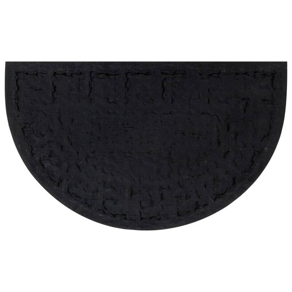 Capacho Vidaxx semicircular 45x75 cm borracha e fibra de coco