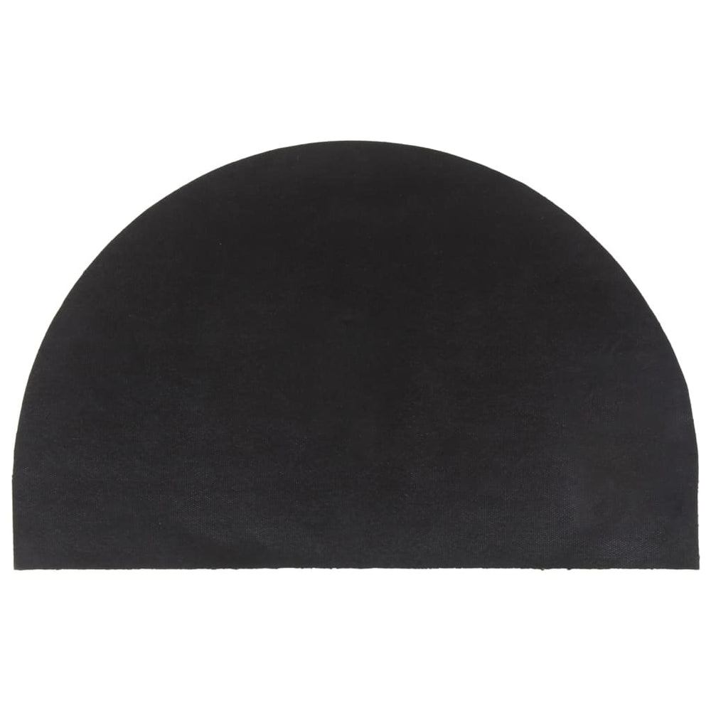 Vidaxl Half-Round Doormat 50x80 cm Tufted Coconut Fiber Natural