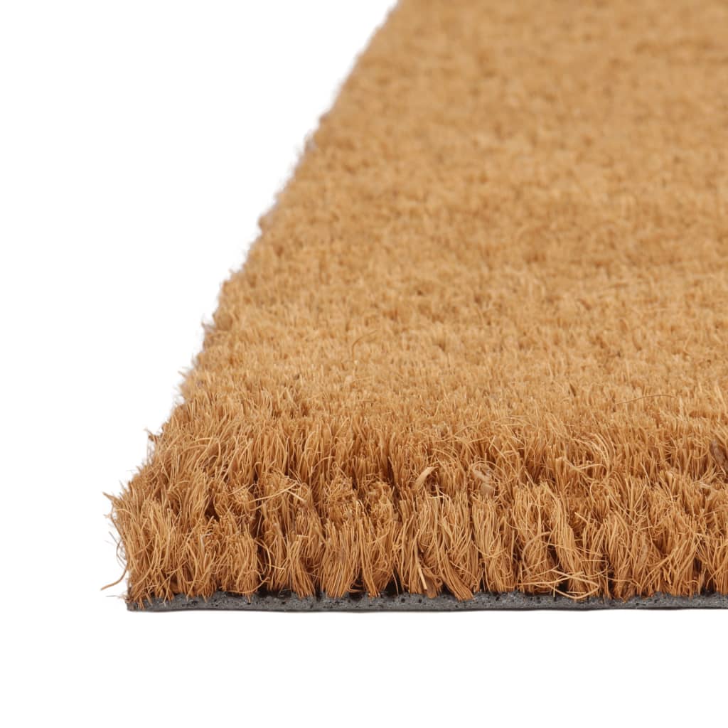 Vidaxl Half-Round Doormat 50x80 cm Tufted Coconut Fiber Natural