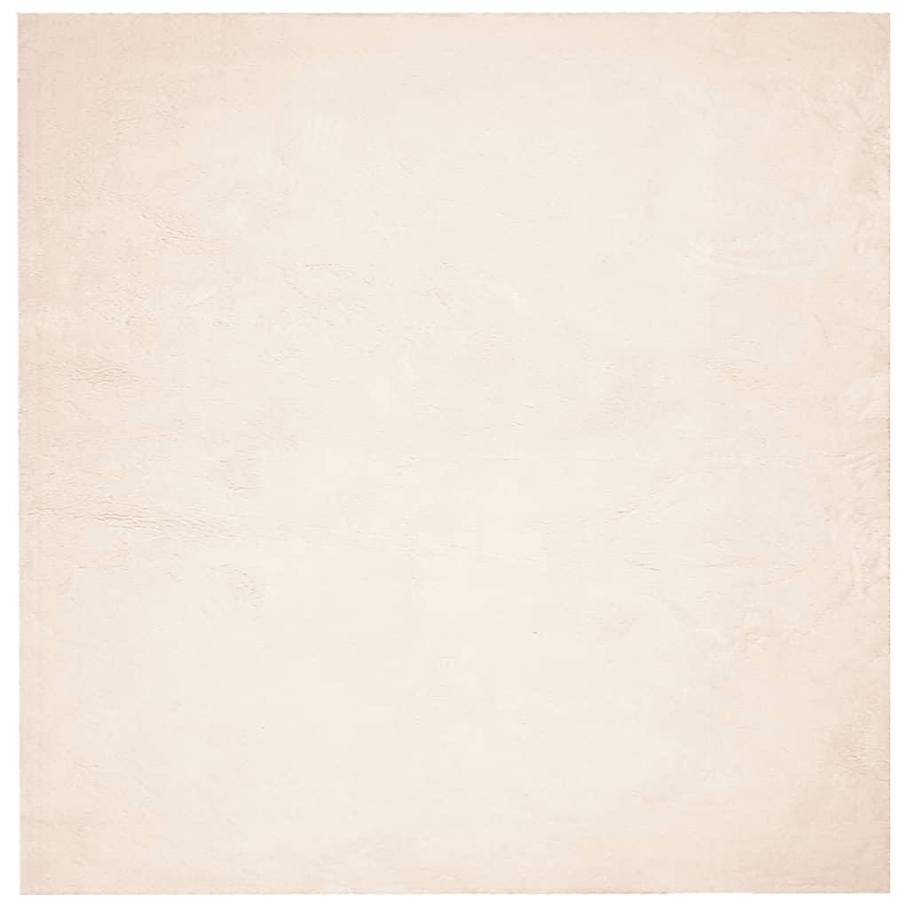 VidaXL matto huarte lyhyt nukka pehmeä pestävä 200x200 cm beige