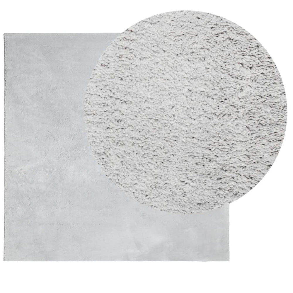 Vidaxx rug huarte short pile soft washable 120x120 cm gray