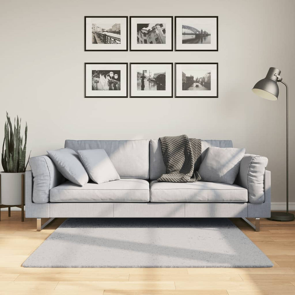 Vidaxx rug huarte short pile soft washable 120x120 cm gray