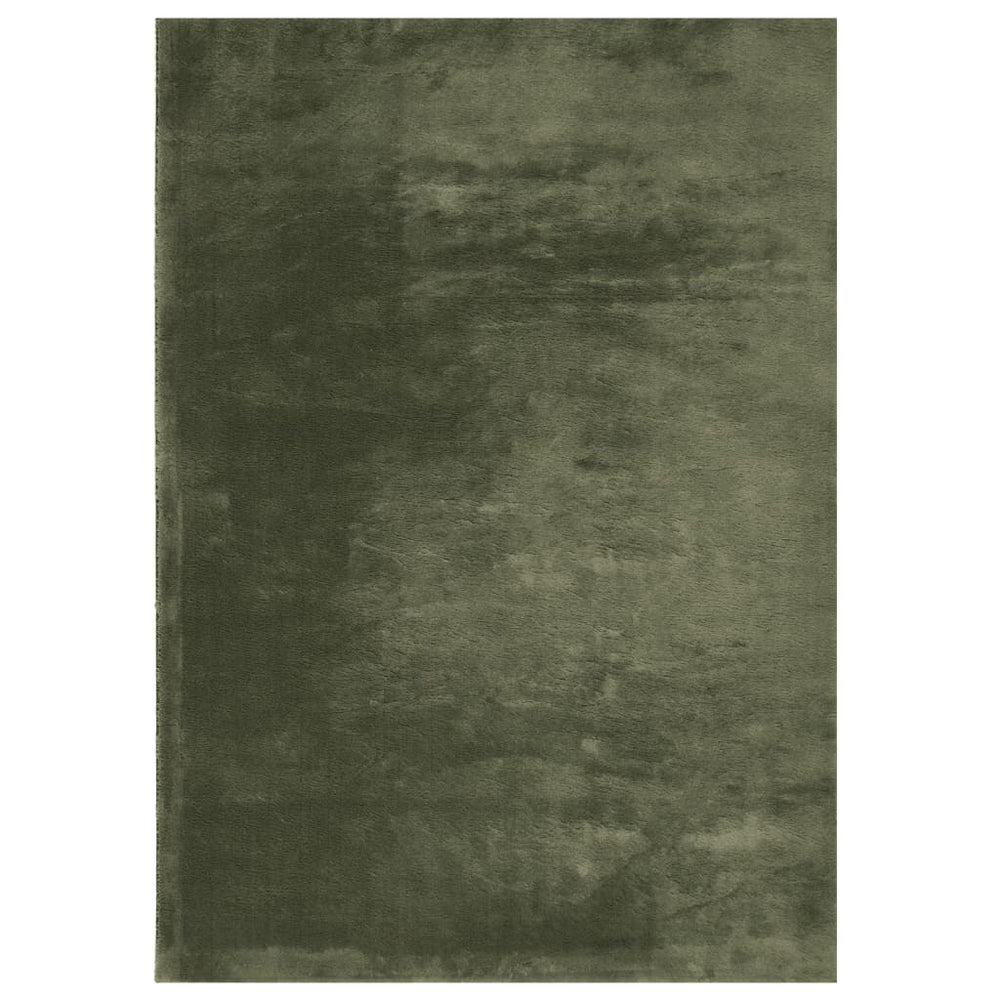 VidaXL rug huarte short pile soft washable 120x170 cm forest green