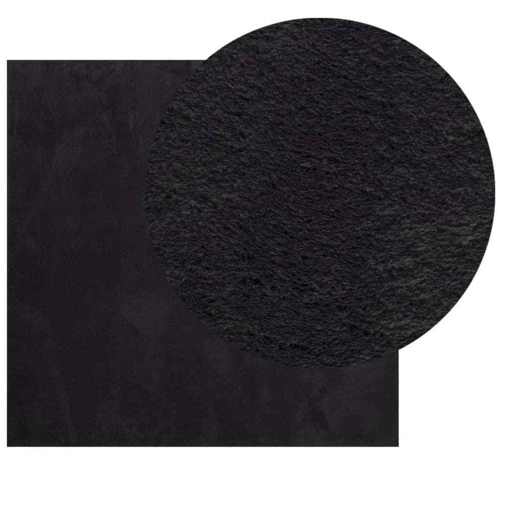 Vidaxx rug huarte short pile soft washable 120x120 cm black