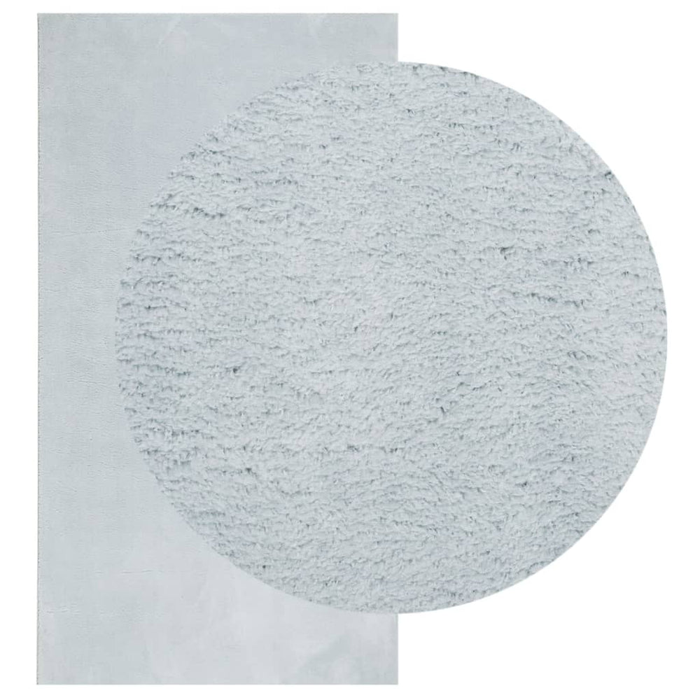 VidaXL tappeto huarte a pelo corto morbido lavabile 80x150 cm blu