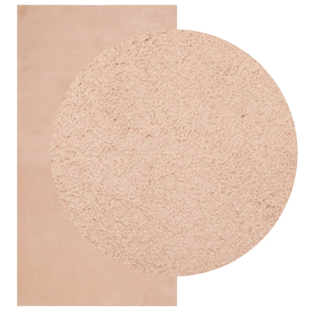 Vidaxl vloerkleed huarte laagpolig zacht wasbaar 80x150 cm roze