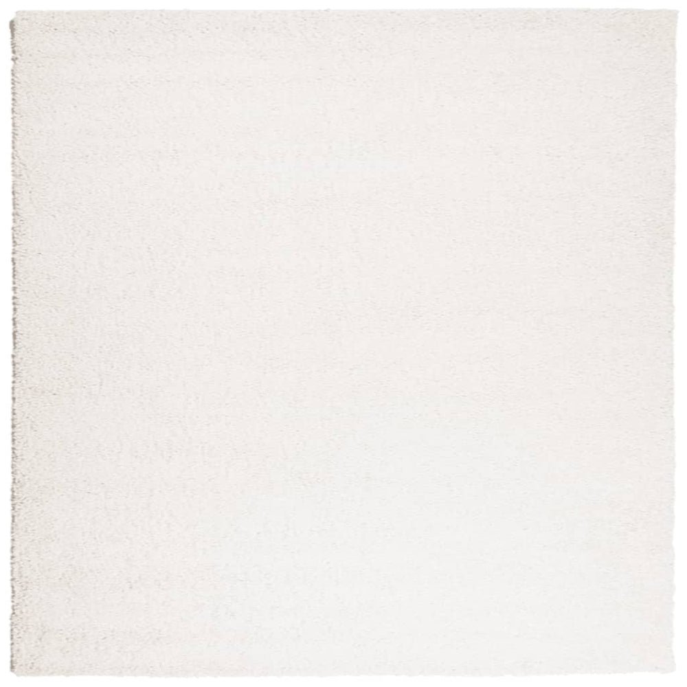Vidaxl vloerkleed pamplona shaggy hoogpolig modern 160x160 cm crème