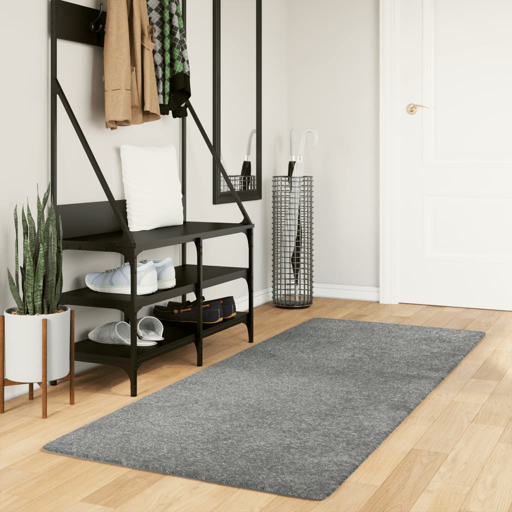 VidaXL teppe pamplona shaggy dyp haug moderne 80x200 cm grønn