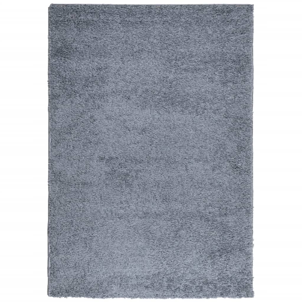 VidaXL Teppich Pamplona Shaggy Hochflor Modern 120x170 cm Blau