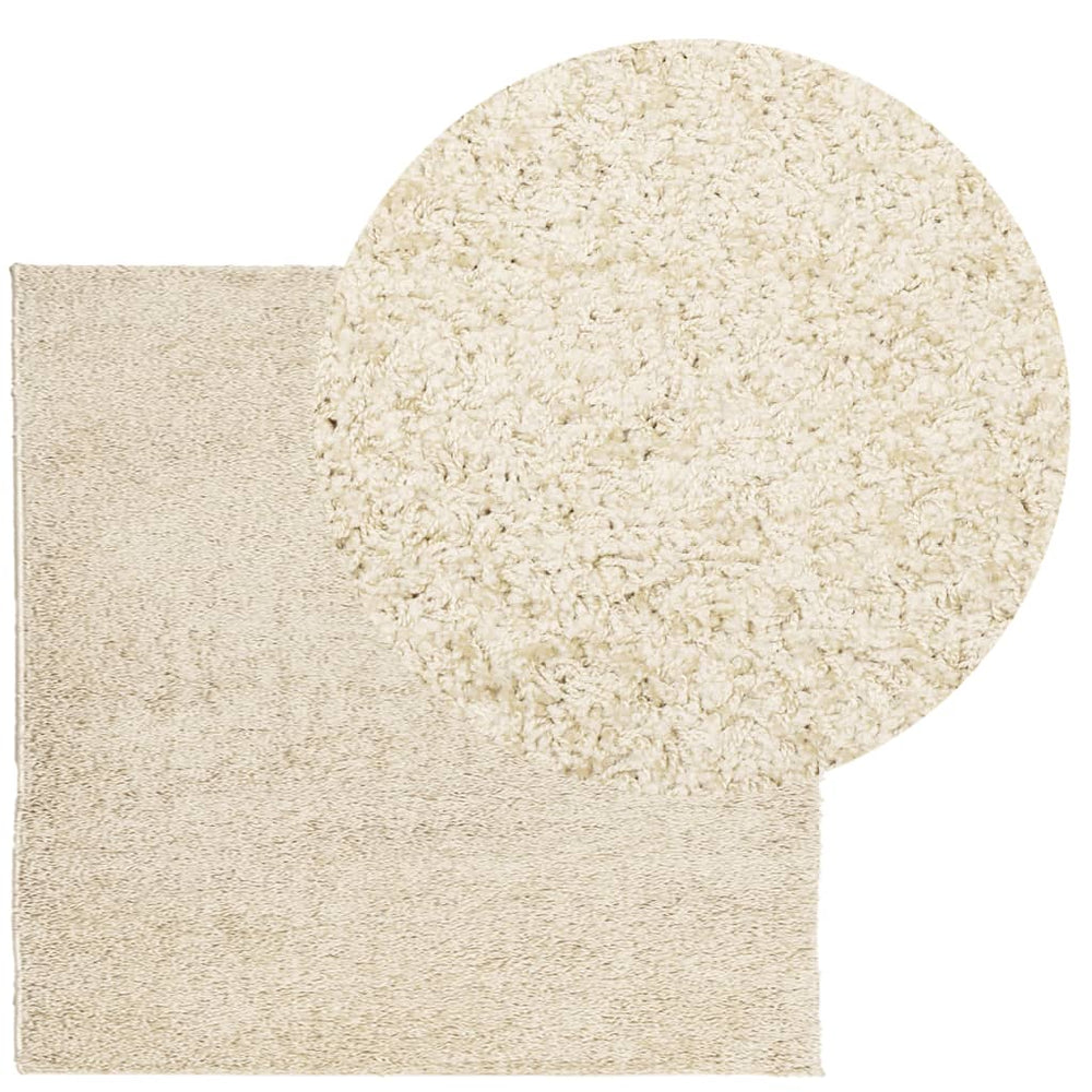 Vidaxx carpet pamplona shaggy deep pile modern 160x160 cm gold