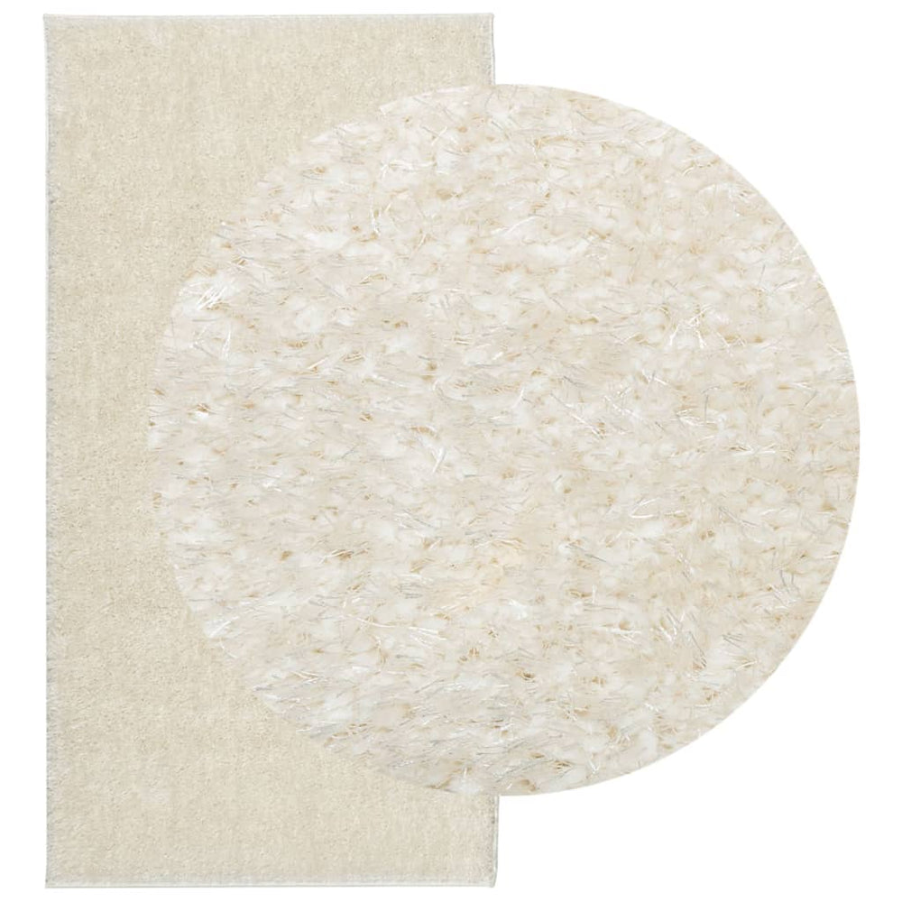 Vidaxx rug istan high pile glossy 100x200 cm cream-colored