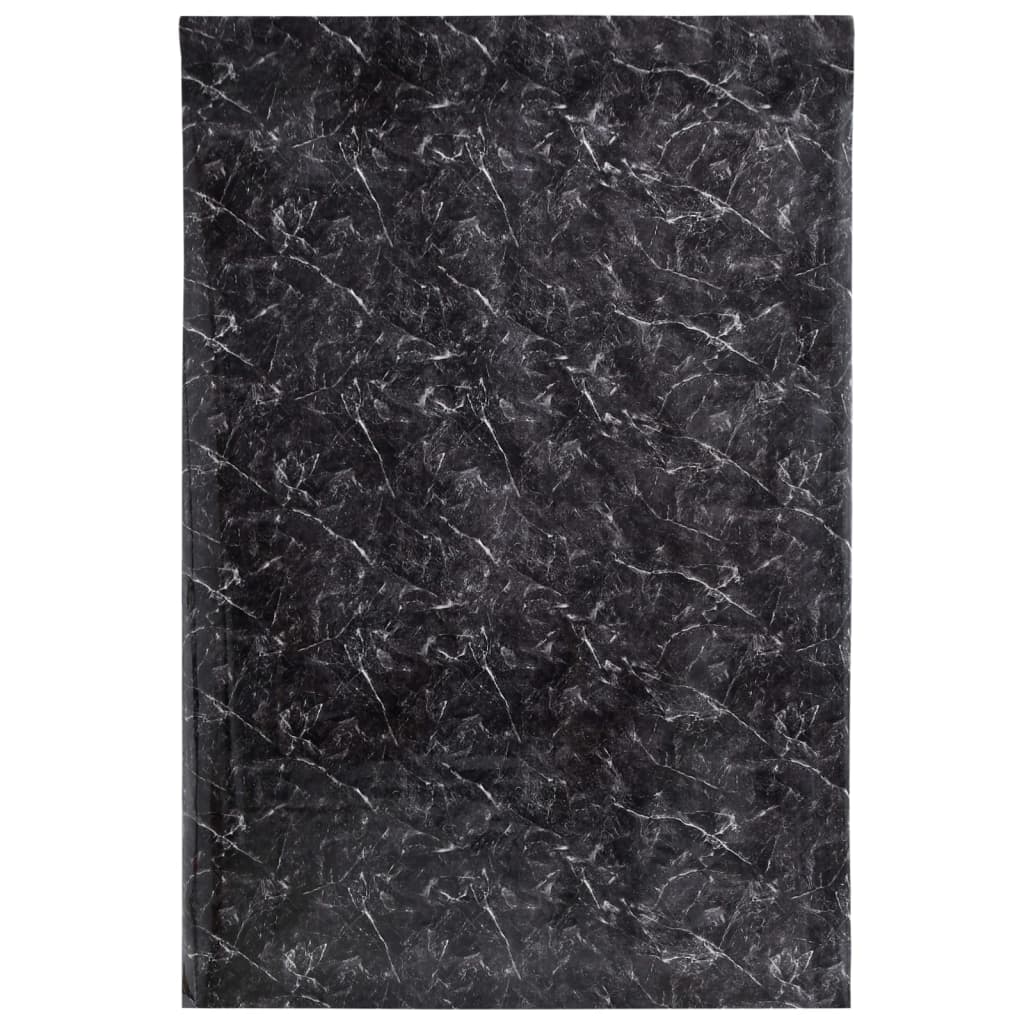 VidaXL Huonekalufolio itseliimautuva 90x500 cm PVC-marmori musta