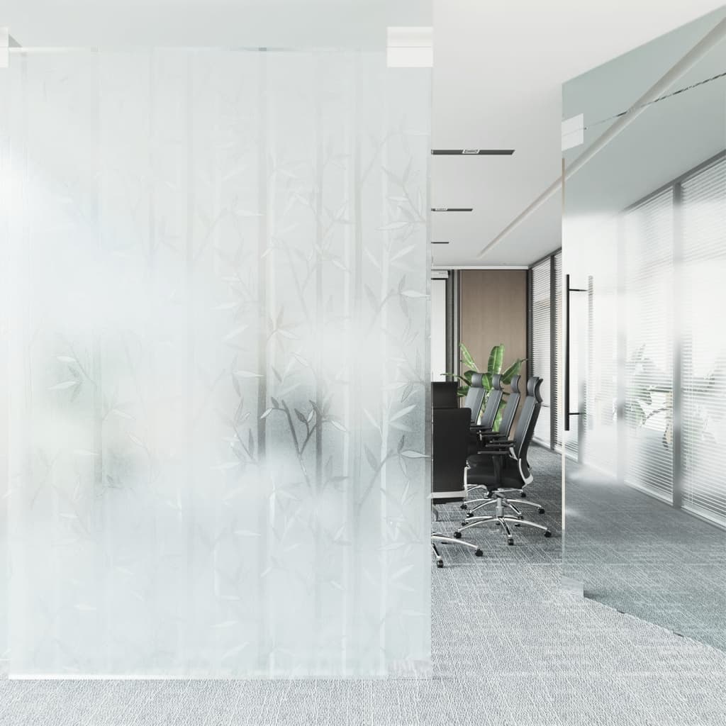 VidaXL Fensterfolien 4 Stück mattes Bambusmuster PVC