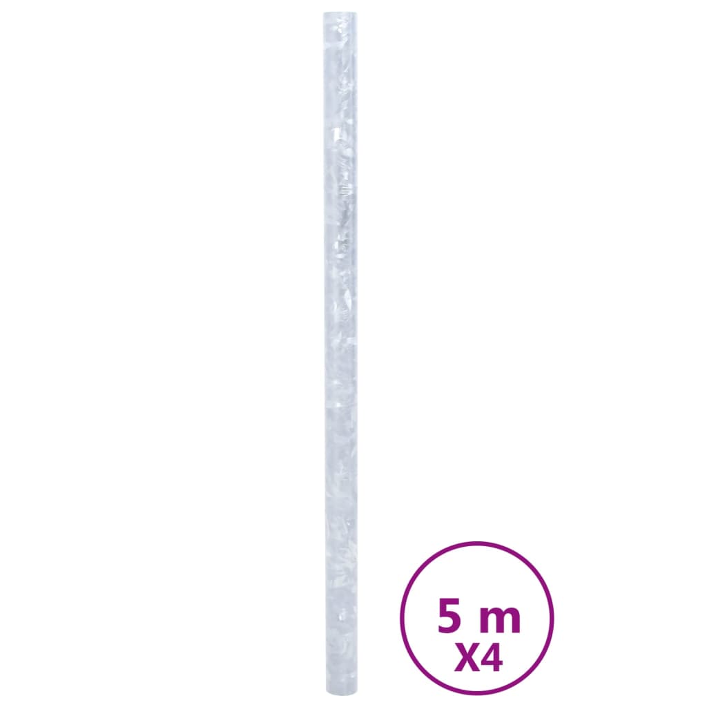 VidaXL Fensterfolien 4 Stück mattes Blumenmuster PVC