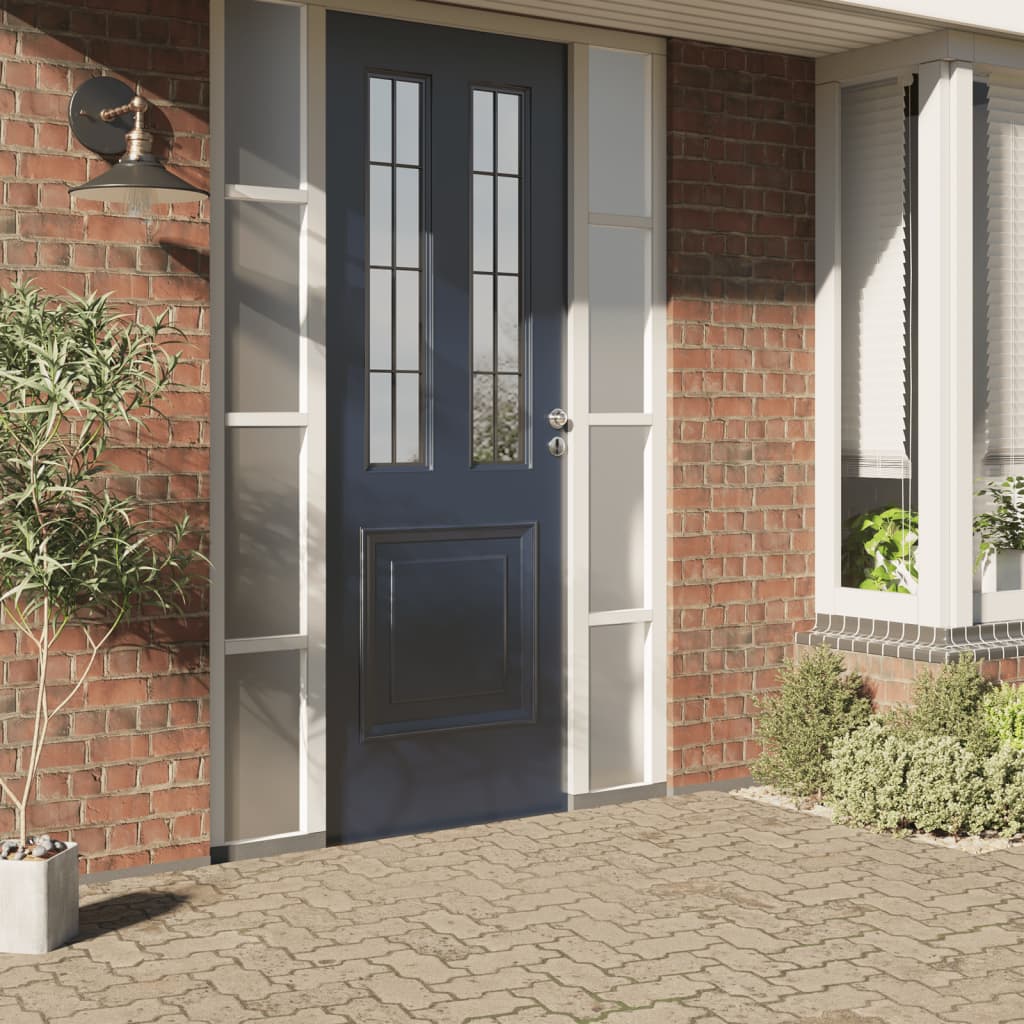 Vidaxx Fensterfolie statisch mattgrau 90 x 2000 cm PVC