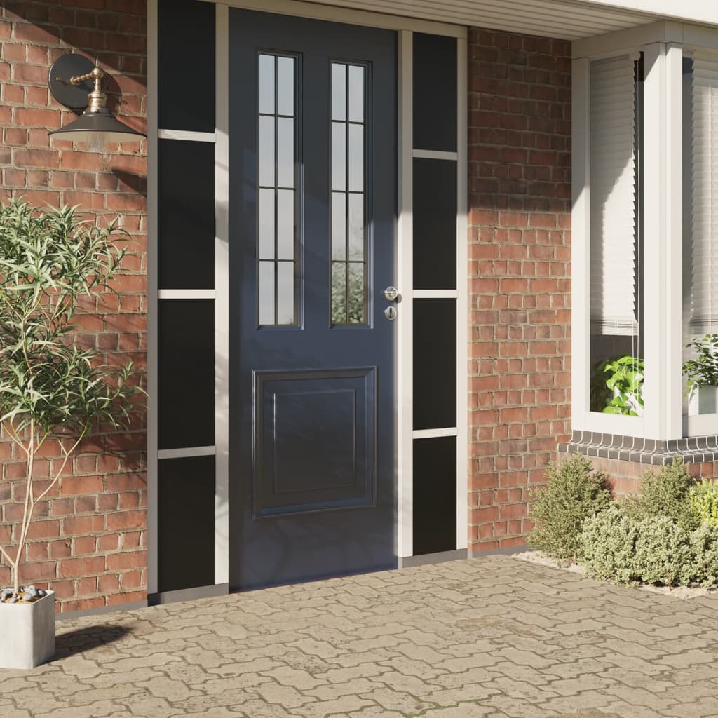 Vidaxx Fensterfolie statisch mattschwarz 90 x 2000 cm PVC