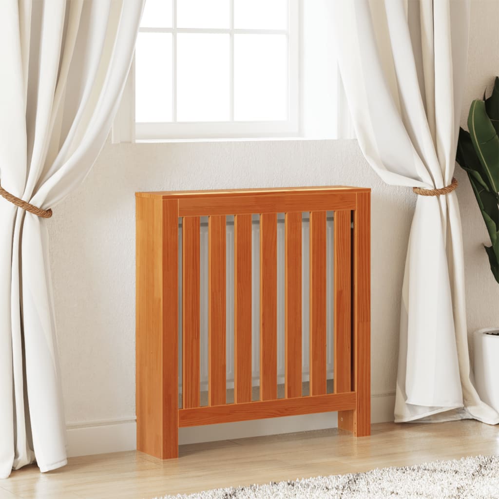 Vidaxl Radiatorom Construction 79.5x19x84 cm Solid Pine Wash Brown