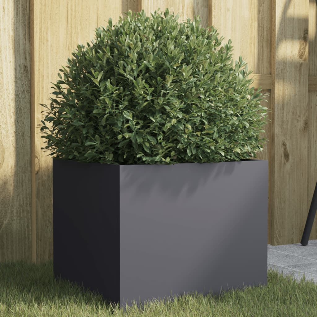 Vidaxx planter 32x30x29 cm steel anthracite