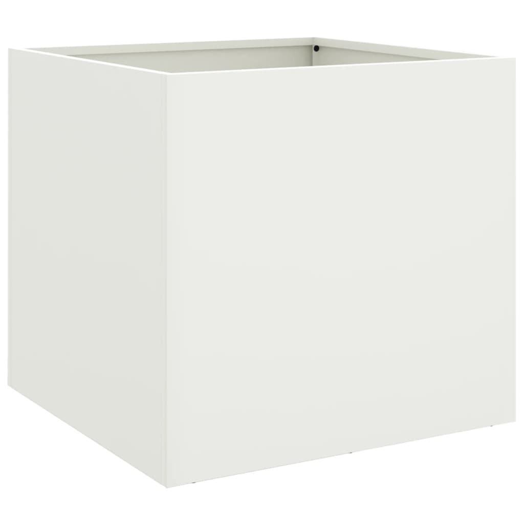 Fioriera Vidaxx 42x40x39 cm acciaio bianco