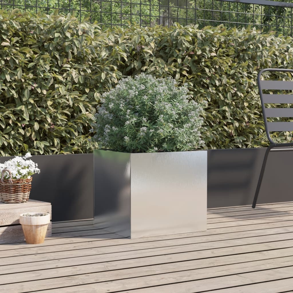 Plandálaí Vidaxx 42x40x39 cm cruach dhosmálta dhaite airgid