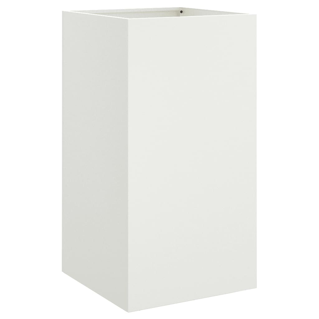 Fioriera Vidaxx 42x38x75 cm acciaio bianco