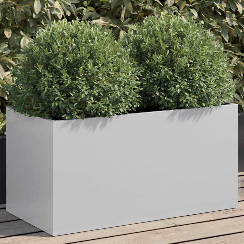 Vidaxx planter 62x30x29 cm galvanized steel silver-colored