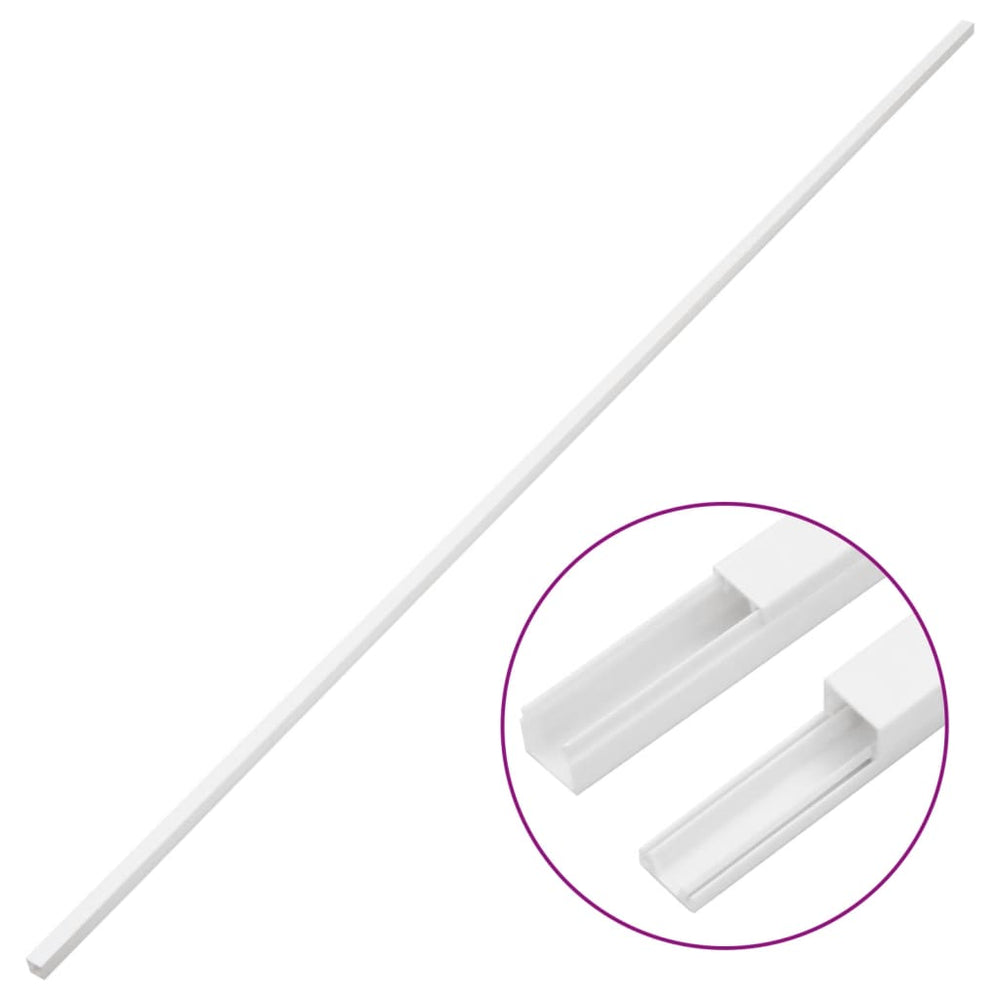 Vidaxl cable duct 20x10 mm 10 m PVC