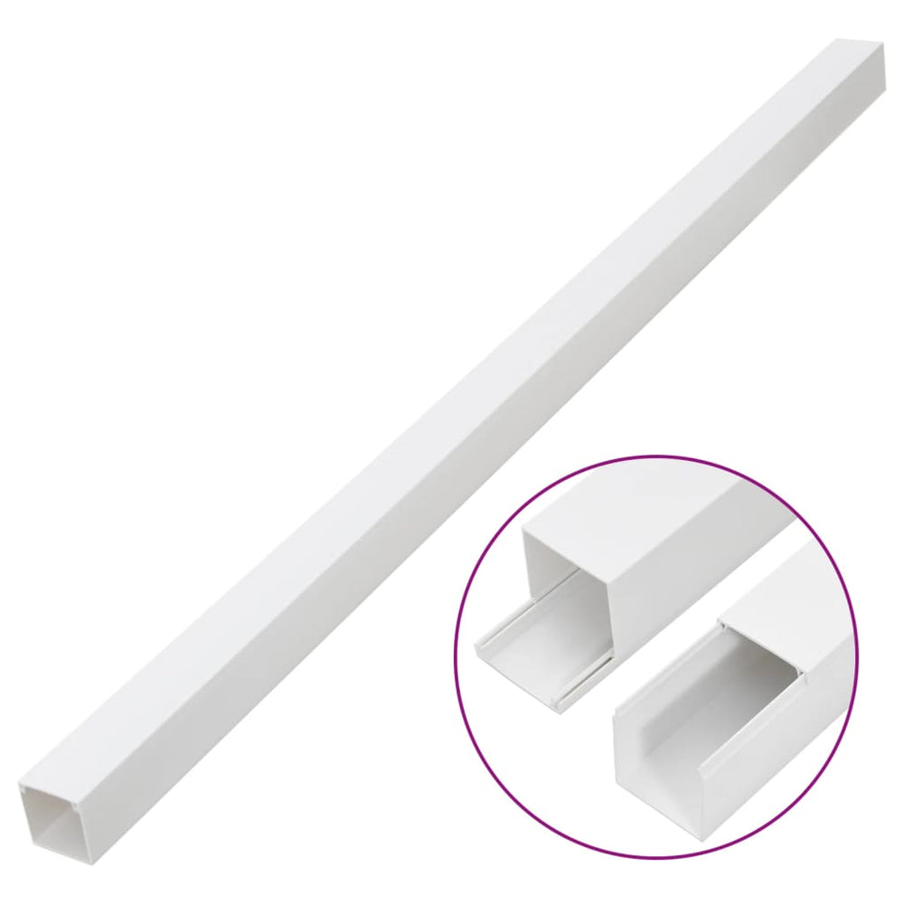 Vidaxl kabelgoot 50x25 mm 10 m pvc