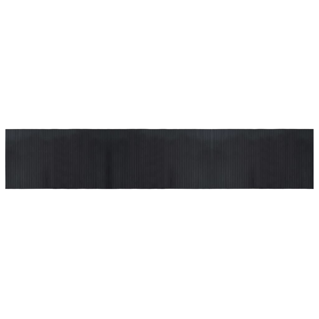 Tappeto rettangolare Vidaxx 60x300 cm bambù nero