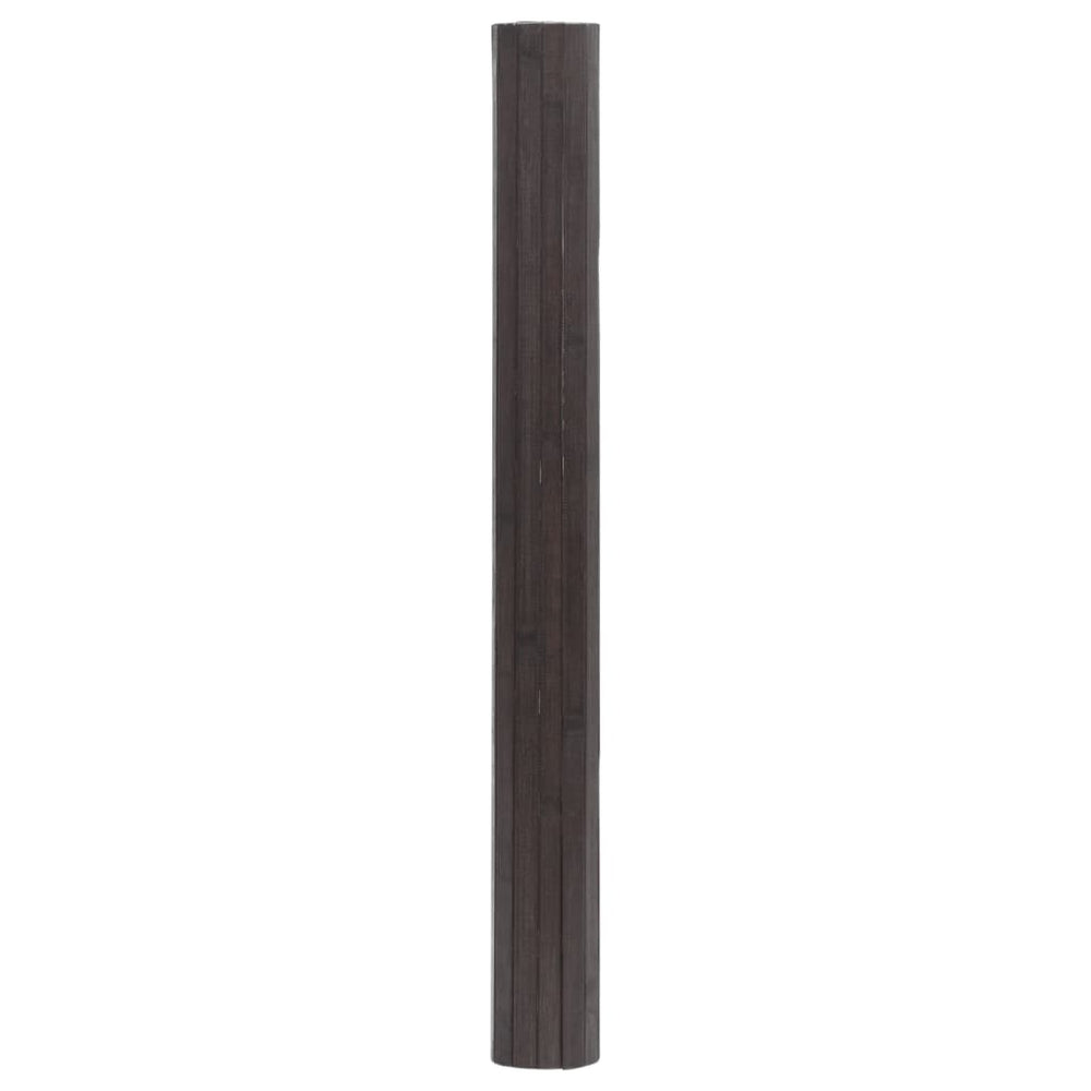 Vidaxl rectangular rug 60x500 cm bamboo dark brown