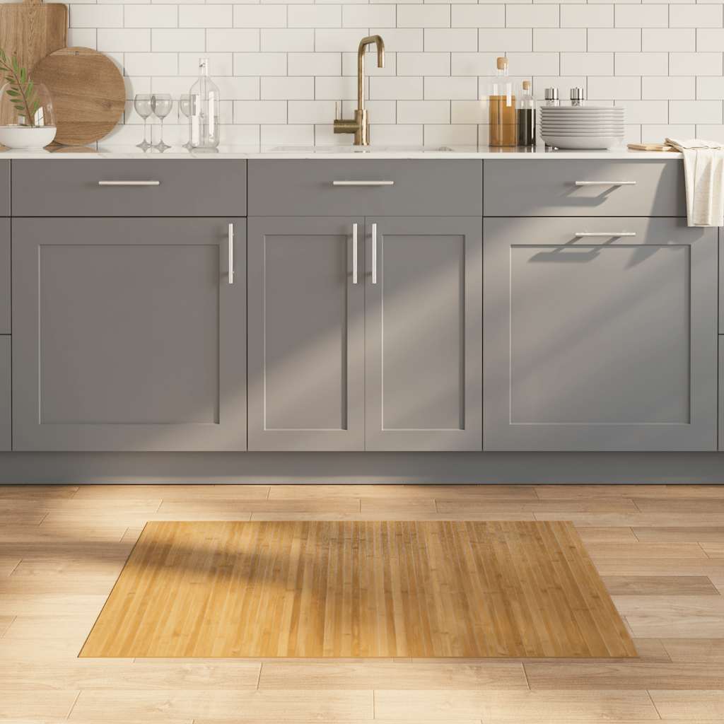 Vidaxx rechteckiger Teppich 70x100 cm Bambus natur