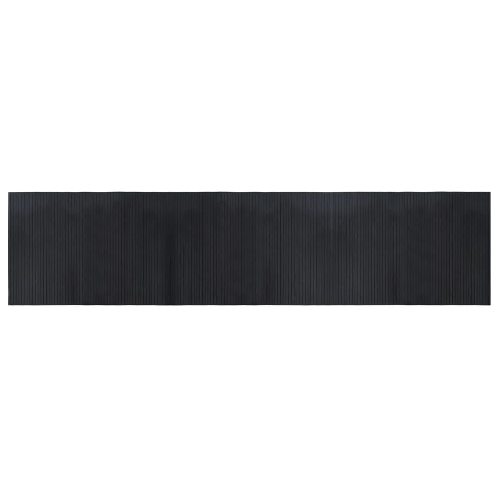 Tappeto rettangolare Vidaxx 70x300 cm bambù nero