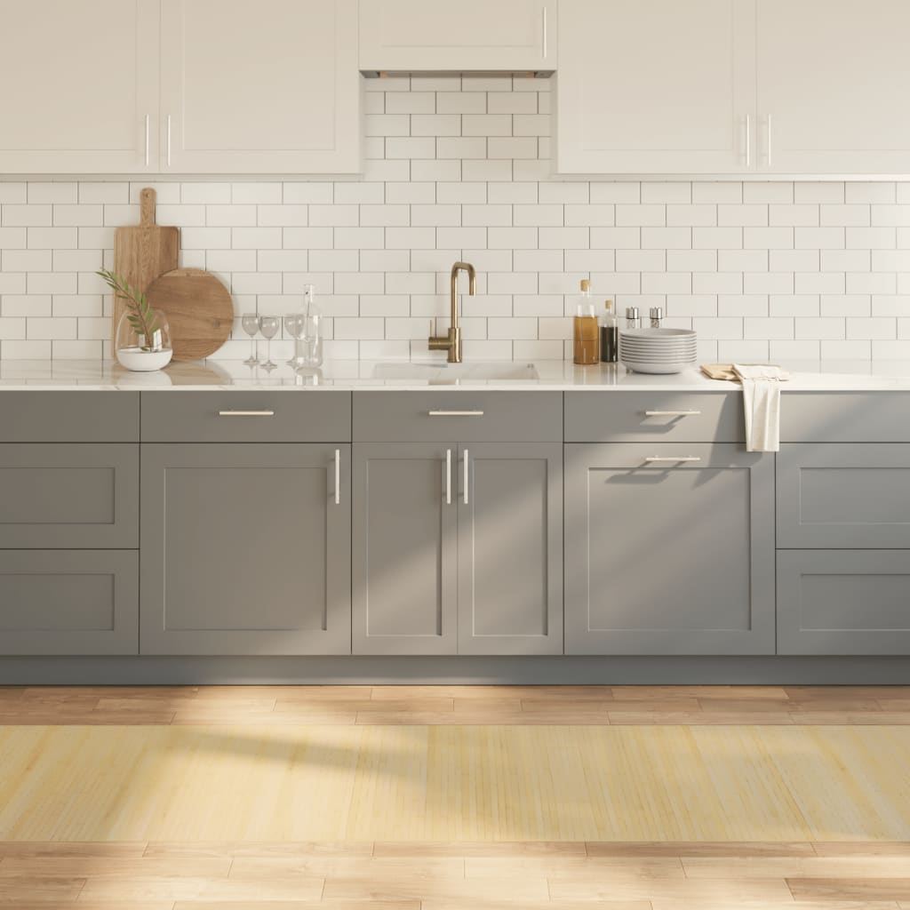 Tappeto rettangolare Vidaxx 70x300 cm bambù chiaro naturale