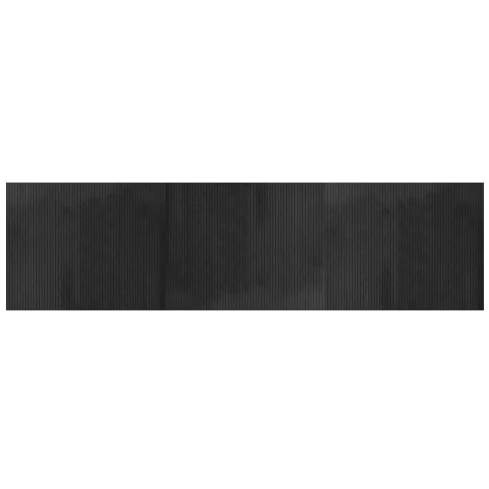 Vidaxl rectangular rug 80x300 cm bamboo grey