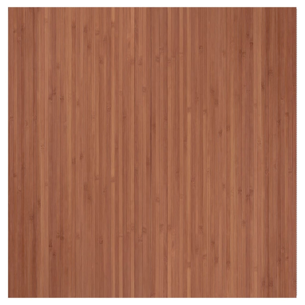 Alfombra Vidaxl rectangular 100x100 cm bambú marrón