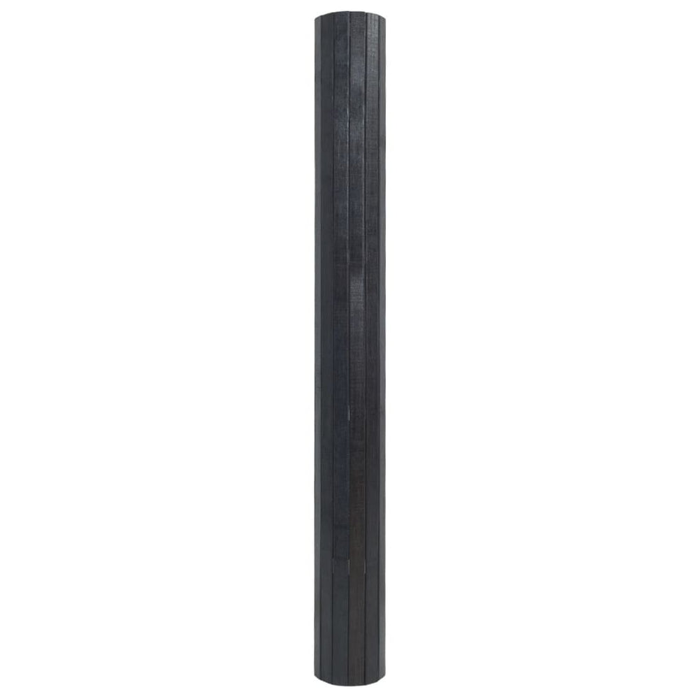 Vidaxl rectangular rug 100x200 cm bamboo grey
