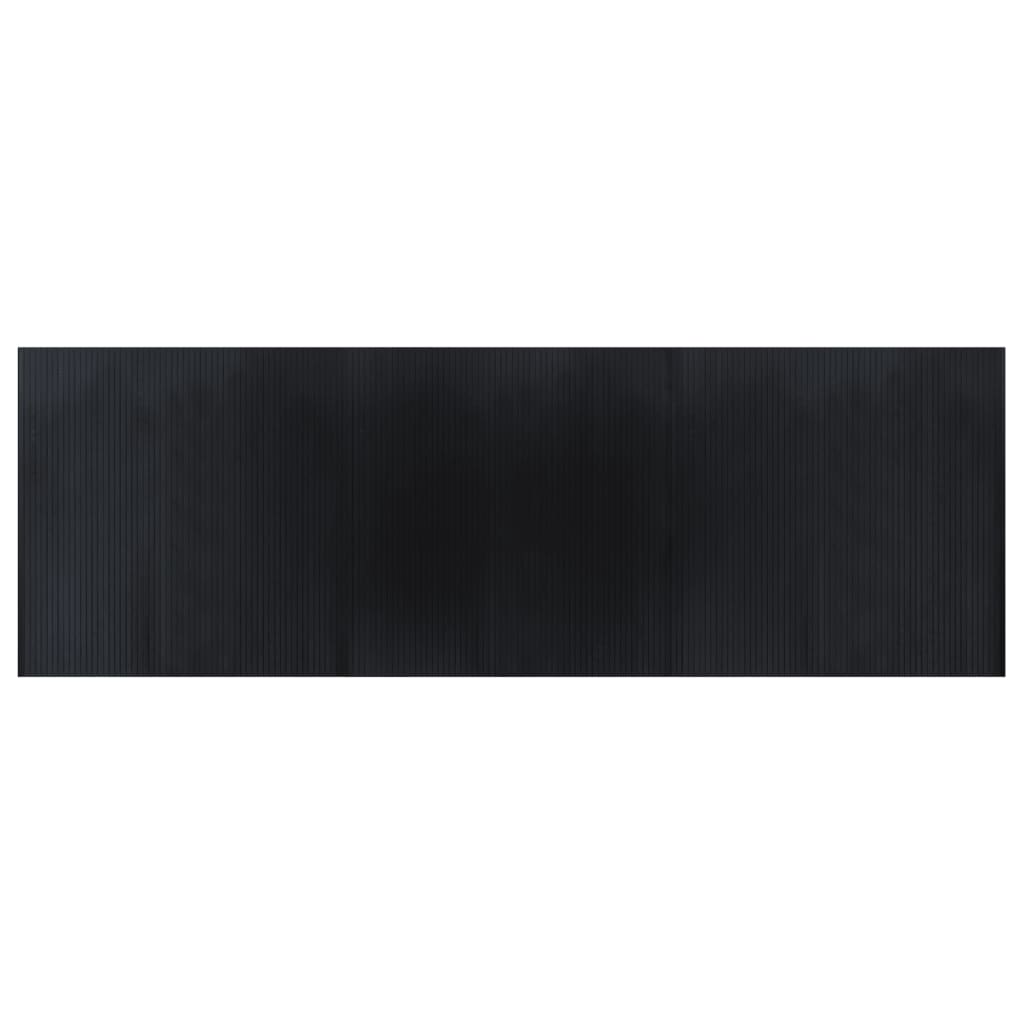 Tappeto rettangolare Vidaxx 100x300 cm bambù nero