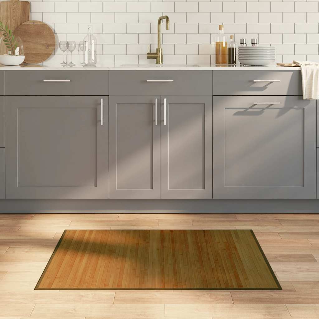 Правоъгълен килим Vidaxx 70x100 см бамбуково кафяво