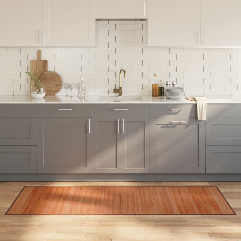 Vidaxx rectangular rug 70x200 cm bamboo brown