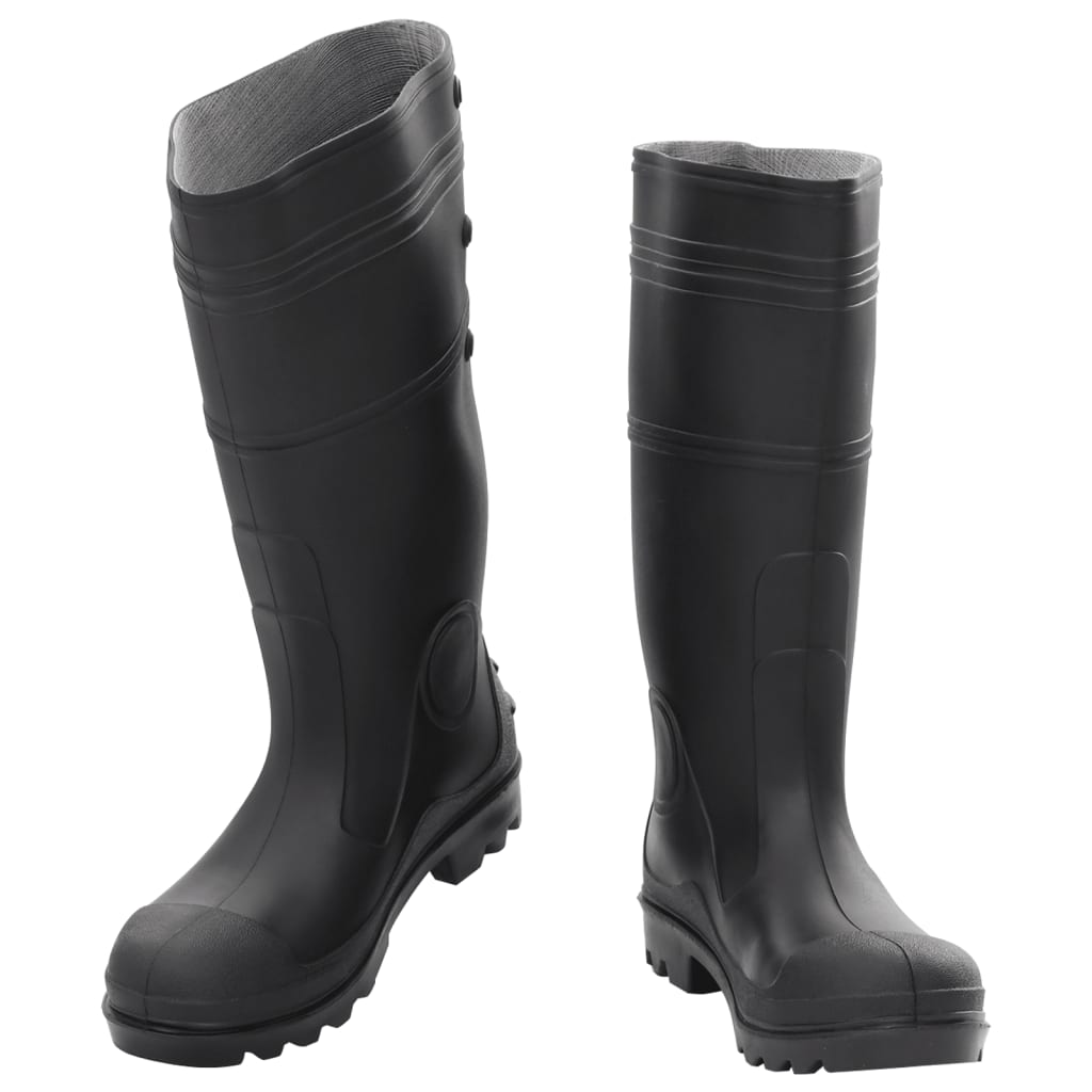 VidaXL bottes de pluie taille 38 PVC noir