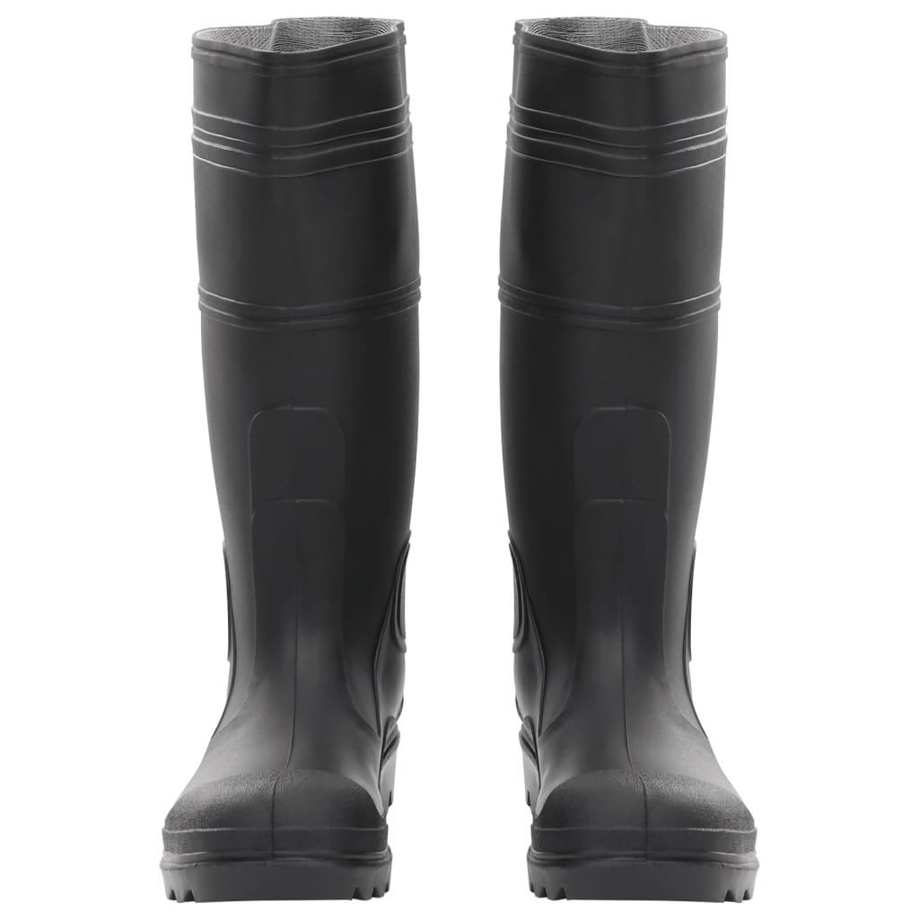 VidaXL bottes de pluie taille 38 PVC noir