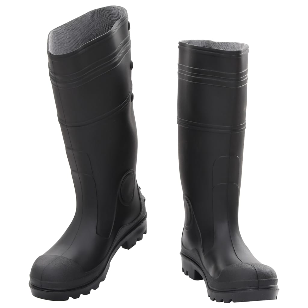 VidaXL bottes de pluie taille 39 PVC noir