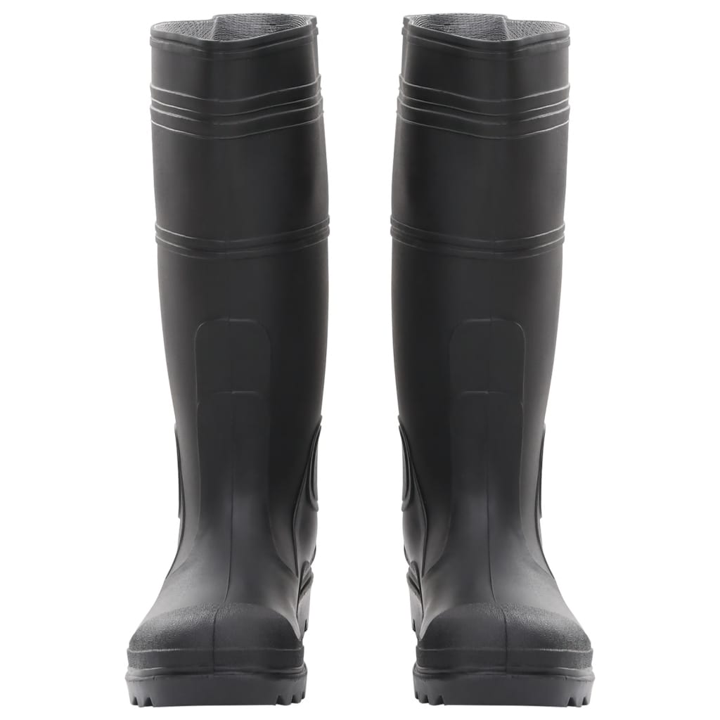 VidaXL bottes de pluie taille 39 PVC noir
