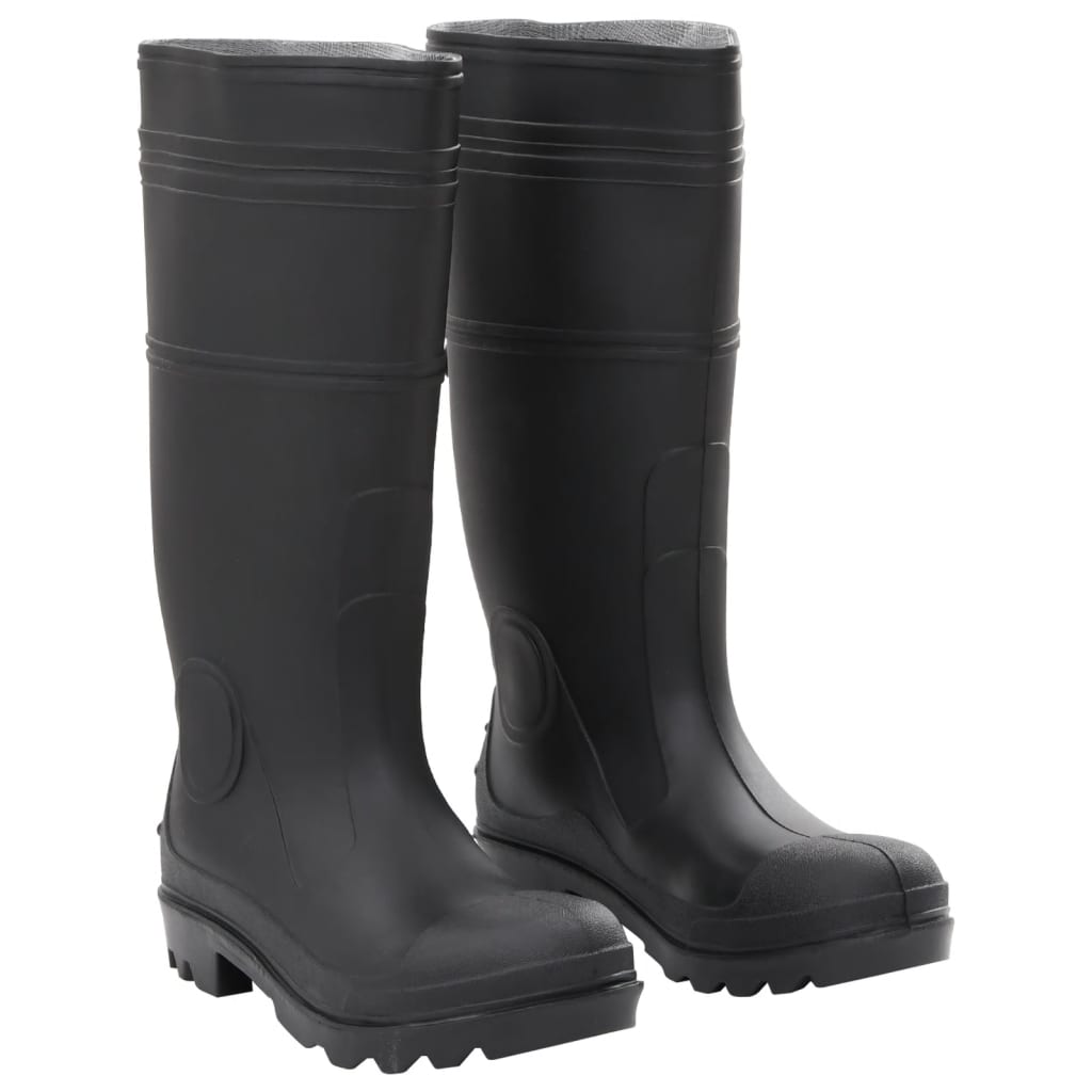 VidaXL bottes de pluie taille 40 PVC noir