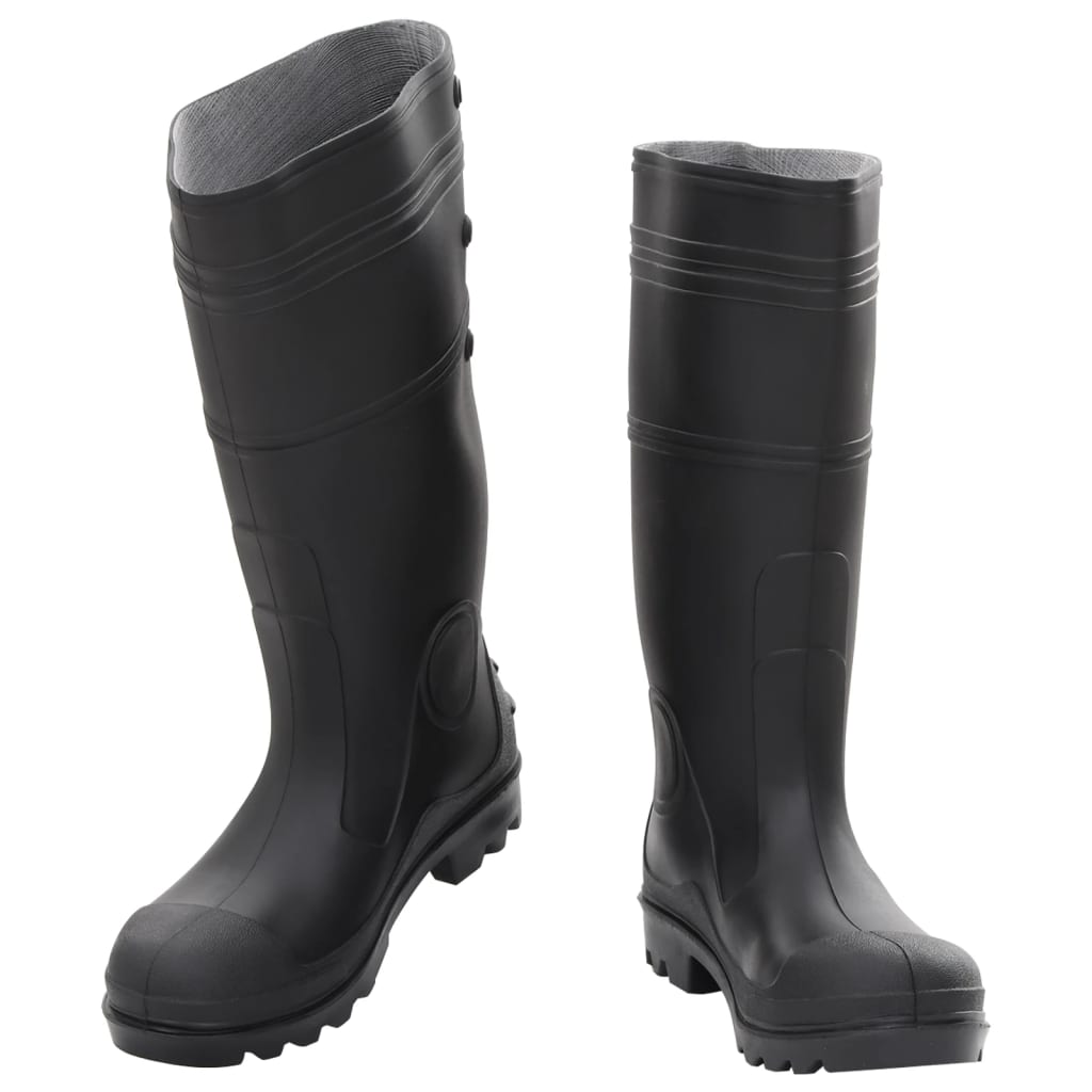 VidaXL bottes de pluie taille 40 PVC noir